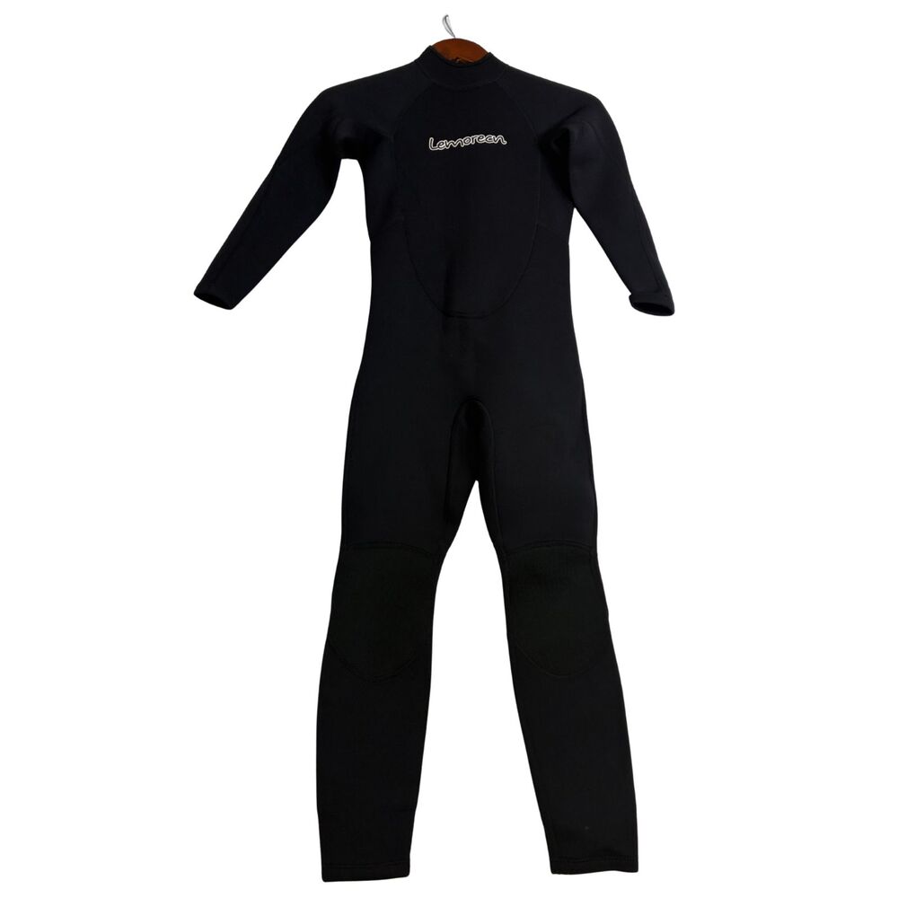 Lemorecn Womens Wetsuit Size 12 Black Full Body Long Sleeve Neoprene Back Zip